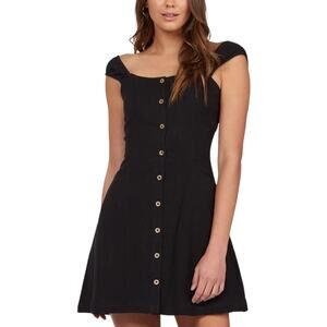 Roxy | Small | New With Tags | Think Again Mini Dress in Black
